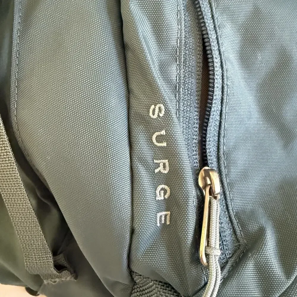The North Face Surge Flex Vent Blue Backpack Hiking School Commute Travel Bag